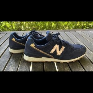 New Balance Navy and Rose Gold Shoes/8